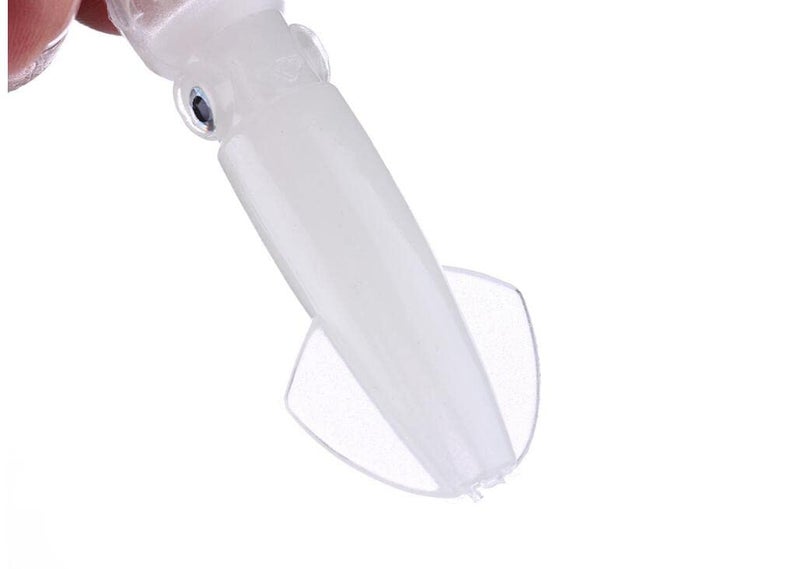Drchoer Glow Squid Soft Plastic Lure: 4 inch Luminous Octopus Lures for Tuna Marlin Bass Saltwater Lure 10pcs - Image 4